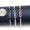 Uloveido Women's Infinity Symbol Bracelet, Stylish and Meaningful Accessory for Graduation, Professional Success, or Mother-Daughter Bonding YA4846 (Black) view 4