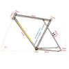 POLSO FM004 INTRO7 Fixed Gear Bicycle Frane(GT) 55CM Cr-Mo Steel Color and Cherry (CR-MO) view 3
