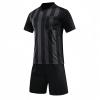 AREOEV Soccer Referee Kit + Shorts Mens Soccer Short Sleeves Referee Jersey referee's Shirt & Shorts Uniform Sport Kit (Black,XXL), XX-Large view 2