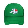Cute Goldfish Baseball Cap Women Men Hat Adjustable Mesh Cap Outdoors Sun Hat Green view 2