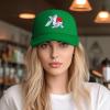 Cute Goldfish Baseball Cap Women Men Hat Adjustable Mesh Cap Outdoors Sun Hat Green view 3