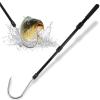 Fishing Gaff Spear Hook Stick with Stainless Gig Hook, Telescopic Aluminium Alloy Pole for Saltwater, Offshore Freshwater Ice Fishing Tool-44inch view 1