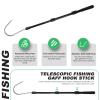 Fishing Gaff Spear Hook Stick with Stainless Gig Hook, Telescopic Aluminium Alloy Pole for Saltwater, Offshore Freshwater Ice Fishing Tool-44inch view 3