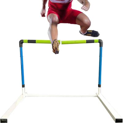 WZUOPG Track and Field Hurdles Metal Practice Hurdles,Height Adjustable Sports Training Hurdle-1/2/ 4pcs Track and Field Equipment, Speed Hurdles, Track HurdlePractice(4pcs)