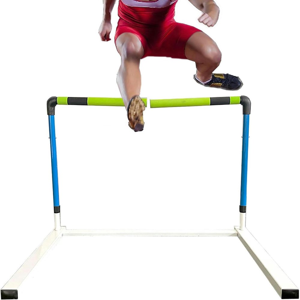 WZUOPG Track and Field Hurdles Metal Practice Hurdles,Height Adjustable Sports Training Hurdle-1/2/ 4pcs Track and Field Equipment, Speed Hurdles, Track HurdlePractice(4pcs)