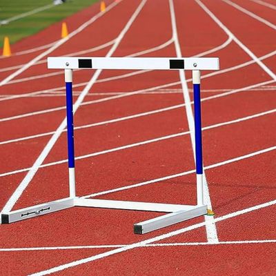 WZUOPG Track and Field Hurdles for Adult Athletes, Adjustable Height 30-42in Agility Hurdles, Outdoor Workout Training Pole Set, Professional Hurdle