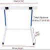 WZUOPG Track and Field Hurdles for Adult Athletes, Adjustable Height 30-42in Agility Hurdles, Outdoor Workout Training Pole Set, Professional Hurdle view 2