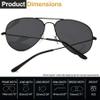 Joopin 3 Pack Polarized Aviation Sunglasses for Women Men, Blue Sun Glasses UV Protection, Mirrored Purple Sunnies, Large Black Shades view 3