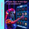 JDBMAOYE Led Mask With App Control,Lighted Up Mask With Gesture Sensing,Led Halloween Mask For Halloween Costume,Masquerade,Cosplay Party view 2