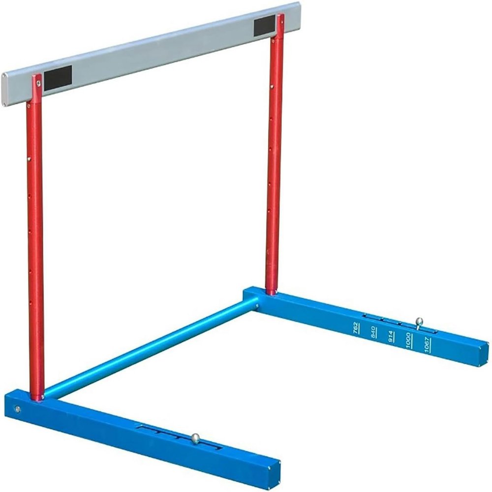 WZUOPG Adjustable Height Hurdles Aluminium, Track and Field Jumping Bar for Agility Speed Training, Sports Practice Equipment Pole Set, Easy Assembly