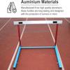 WZUOPG Adjustable Height Hurdles Aluminium, Track and Field Jumping Bar for Agility Speed Training, Sports Practice Equipment Pole Set, Easy Assembly view 3