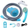 ZHOULZ Haueeschoen Portable Shower Outdoor/Indoor USB Charging Handheld Rechargeable Showerhead Pumps with 2 Nozzles for Camping Travel Car Wash Swimming Pool view 1