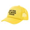 Ain't Dead-Yet-Mother-Fuckers Mesh Hat Men Women Baseball Cap Trucker Hat Sports Hat Yellow view 2