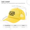 Ain't Dead-Yet-Mother-Fuckers Mesh Hat Men Women Baseball Cap Trucker Hat Sports Hat Yellow view 4
