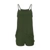 Womens Athletic Sleeveless Mini Dress with Built-in Shorts Spaghetti Straps Sundress Short Tennis Dress with Pockets view 4