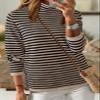 Dokotoo Womens Sweaters Fall Long Sleeve Turtleneck Sweater Casual Khaki Stripe Lightweight Knit Pullover Sweaters for Women Fashion 2026 Jumpers Tops Small view 4