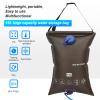 ZHOULZ Outdoor Foldable Heated Shower Bag, 15 Liter High Capacity Camping Shower Bag Kit with Shower Nozzle and Removable Hose, Portable Summer Shower Bag for Hiking Beach Swimming view 2