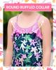 Angel season Girls Swimsuits Kids Bathing Suit Girl One Piece for Little with UPF 50+ Cute Ruffle Summer Swimming Suit Swimwear for Girls Quick Dry for Beach Sport Crossback Size 7 Pink Leaf view 3