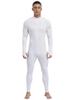 iiniim Mens Long Sleeve Henley Jumpsuit One Piece Pajama Thermal Union Suit Unitard Shapewear White XX-Large view 4