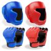 Boxing Gloves and Headgear Set Including 2 Pack Boxing Headgear and 2 Pack Boxing Gloves Boxing Equipment Sparring Gear Equipment for Beginners Adults Kids (BlueRed) view 1
