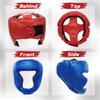 Boxing Gloves and Headgear Set Including 2 Pack Boxing Headgear and 2 Pack Boxing Gloves Boxing Equipment Sparring Gear Equipment for Beginners Adults Kids (BlueRed) view 3