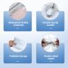 6 Pcs Shoe Bags for Travel, 3 Size Transparent Water Resistant Double Sided Zipper Shoe Storage Organizer, Shoe Storage Bag with Handle, Portable Travel Shoe Bags for Children Men and Women view 3
