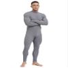 iiniim Mens Long Sleeve Henley Jumpsuit One Piece Pajama Thermal Union Suit Unitard Shapewear Dark Gray X-Large view 2
