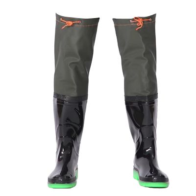 KPHYMOD Hip Wader for Men Women, PVC Lightweight Waterproof Fishing Hunting Wading Boots with Thick Non-Slip Oxford Sole(7.5)
