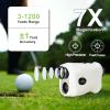 Golf Rangefinder with Slope & Magnetic Mount - 1200 Yards Laser Range Finder, 7X Magnification, Tournament Legal Flag Lock Vibration, Rechargeable, IPX4 Waterproof for Golf & Hunting view 3