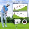 Golf Rangefinder with Slope & Magnetic Mount - 1200 Yards Laser Range Finder, 7X Magnification, Tournament Legal Flag Lock Vibration, Rechargeable, IPX4 Waterproof for Golf & Hunting view 4