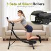 ERAAND Ab Workout Equipment,Adjustable Ab Machine Full Body Strength Training Exercise Equipment for Leg,Thighs,Buttocks,Rodeo,Sit-up Exercise, Black view 4