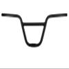 S SENQI BMX Handlebars Bike Handlebar Aluminum Alloy Bicycle Handle Bars Lightweight Riser Bar 22.2mm Bar End 730 * 25.4 * 22.2mm,Black view 1
