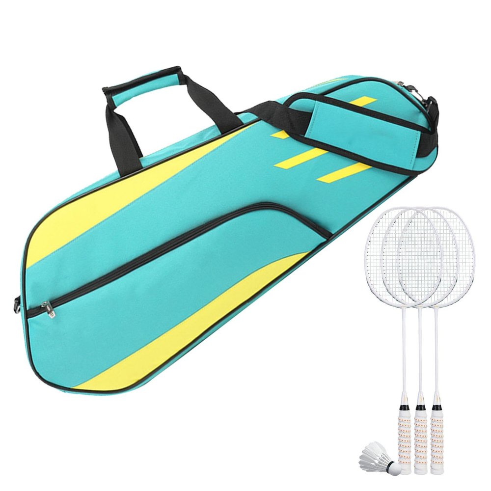 Badminton Storage Bag - Tennis Racquet Single Shoulder Bags, Waterproof Shoulder Badminton Organizing Carrying Bag | Perfect Side Zipper Badminton Bag, Racquetball Bag For Shoes, Clothing, Towel