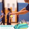 Badminton Storage Bag - Tennis Racquet Single Shoulder Bags, Waterproof Shoulder Badminton Organizing Carrying Bag | Perfect Side Zipper Badminton Bag, Racquetball Bag For Shoes, Clothing, Towel view 2
