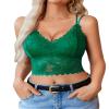 Avidlove Womens Lace Bralette Racerback Tank Top Camisoles Y2K Sexy Tops for Women Date Night ClubGreen,XL