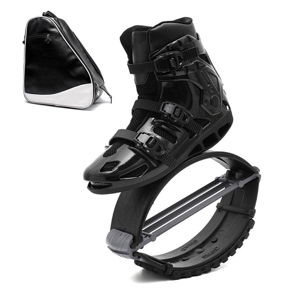 CYHTYM Kangaroo Jump Shoes Adult Fitness Moon Boots, Training Bouncing Shoes, Carrying A Storage Backpack,Anti-Gravity Boots(Large)