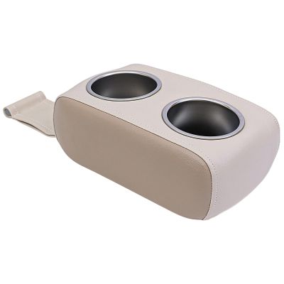 Boat Cup Holder, Pontoon Cup Holder, Double Drink Holder,Portable Drink Bottle Holder, Stainless Steel Universal Drinks Holder, Beverage Holder for Boat,Yacht,RV,Car (Mocha and Platinum, 2 Packs)