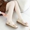 Rainbow Leggings for Girls Fleece Lined Warm Full Leggings Pantihose Stretchy Basic Full Snow (Khaki, 12-24 Months) view 2