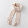 Rainbow Leggings for Girls Fleece Lined Warm Full Leggings Pantihose Stretchy Basic Full Snow (Khaki, 12-24 Months) view 3