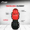 Generic MMA Floor Grappling Dummy with Handles Ground and Pound Training Bag for UFC BJJ Punching Striving Throwing 120 CM - UNFILLED (Red Black, 120 CM) view 2