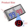 Electronic Scoreboard, 1.8 Inch LED/Portable, Brightness Adjustable, Count Up/Down+ Remote Scoring, with Remote/Bracket, for Basketball, Hockey, Wrestling, Roller Derby,Black view 3