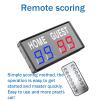 Electronic Scoreboard, 1.8 Inch LED/Portable, Brightness Adjustable, Count Up/Down+ Remote Scoring, with Remote/Bracket, for Basketball, Hockey, Wrestling, Roller Derby,Black view 4