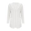 AMIMOJY Home Goods Clearance Items, Long Cardigans for Women Trendy 2024 Summer Lightweight Casual Comfy Open Front Hooded Cardigan Sweater with Pocket, Long Cardigan Plus Size Lightweight A-White view 2