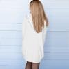 AMIMOJY Home Goods Clearance Items, Long Cardigans for Women Trendy 2024 Summer Lightweight Casual Comfy Open Front Hooded Cardigan Sweater with Pocket, Long Cardigan Plus Size Lightweight A-White view 4