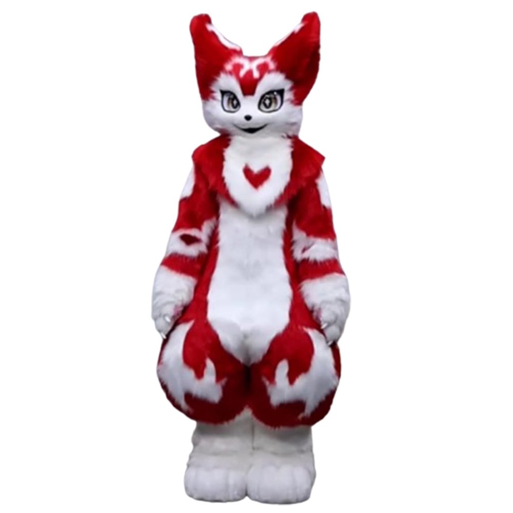 Fursuit Furry Mascot Costume Suit Halloween Beast Costume Cat Adult Cartoon Costume for Advertising Activities