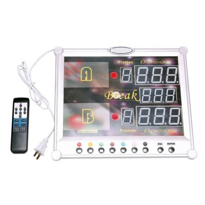 Tabletop Scoreboard Timer Multisport Indoor Scoreboard Snooker Pool Billiard Sport Game Electronic Scoreboard Counter with Wireless Remoute Controler Keeping Scores for Activities