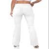 CHANLEED Women's Bootcut Yoga Pants, Flare Leggings with Pockets High Waist Causal Dress Pants Petite/Regular/TallWhite-XL view 4