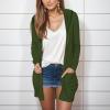 AMIMOJY Women Sales Today Clearance Clothes, Long Cardigans for Women Trendy 2024 Summer Lightweight Casual Comfy Open Front Hooded Cardigan Sweater with Pocket, Cardigan for Dress Long B-Green view 3
