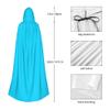 Sipumia Unisex Adults Hooded Cloak Full Length Cape for Christmas Halloween Cloak Costumes Hooded Cape Masquerade Dress Up One Size Blue view 4