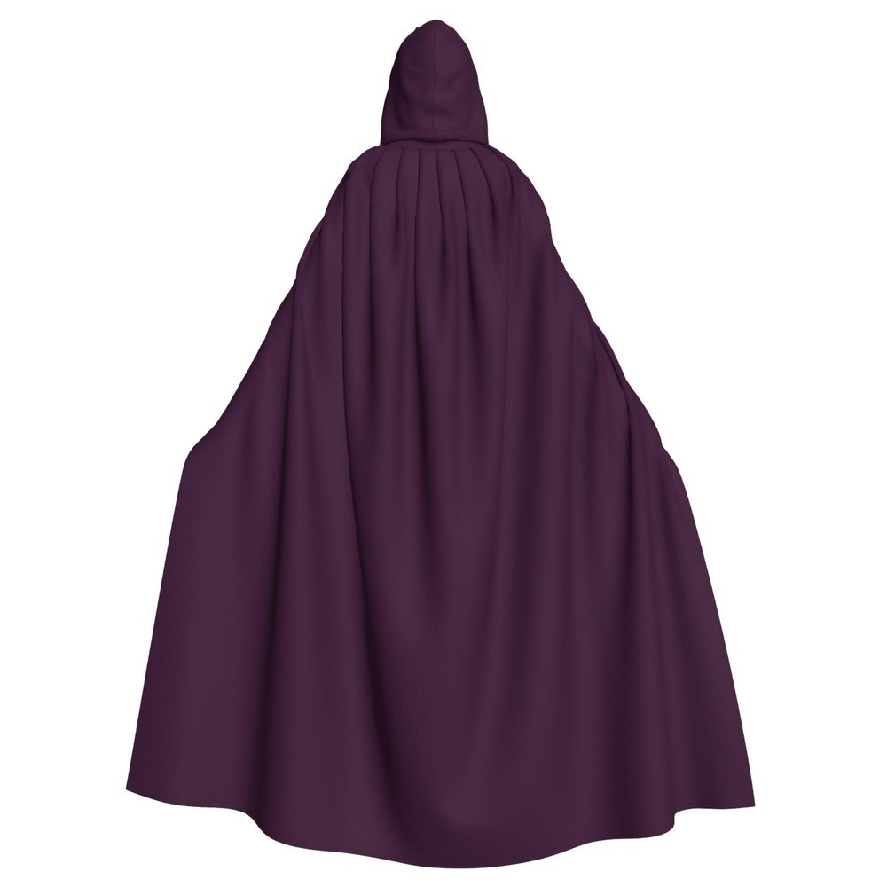 Sipumia Unisex Adults Hooded Cloak Full Length Cape for Christmas Halloween Cloak Costumes Hooded Cape Masquerade Dress Up One Size Grape Purple
